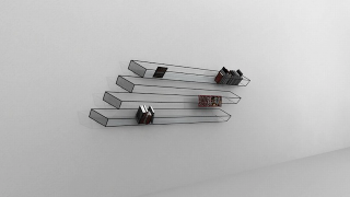 Illustration for article titled An Optical Illusion Bookshelf: Are There Three or Four Shelves?